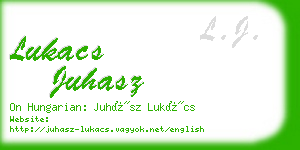 lukacs juhasz business card